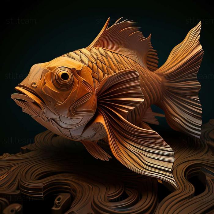 3D модель Апистограммы рыб (STL)